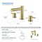 Kibi Circular 8 Bathroom Sink Widespread Faucet with Drain Assembly KBF1025BG - alternate 2
